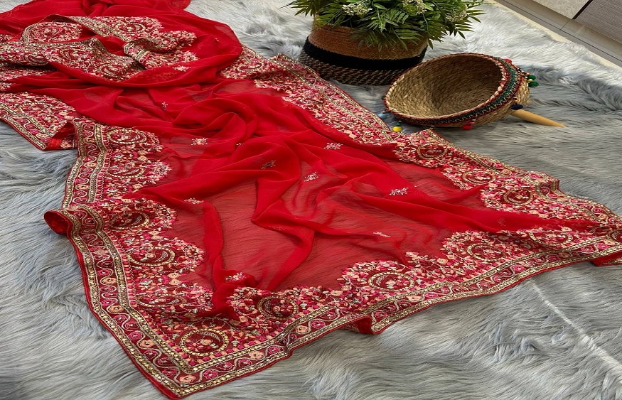 Charm of Embroidered Sarees